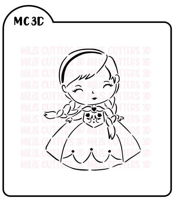 STENCIL ANNA FROZEN