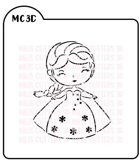STENCIL ELSA FROZEN