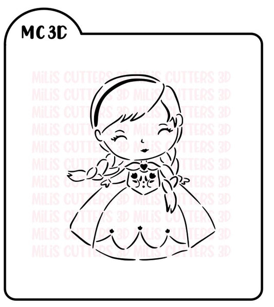 STENCIL ANNA FROZEN