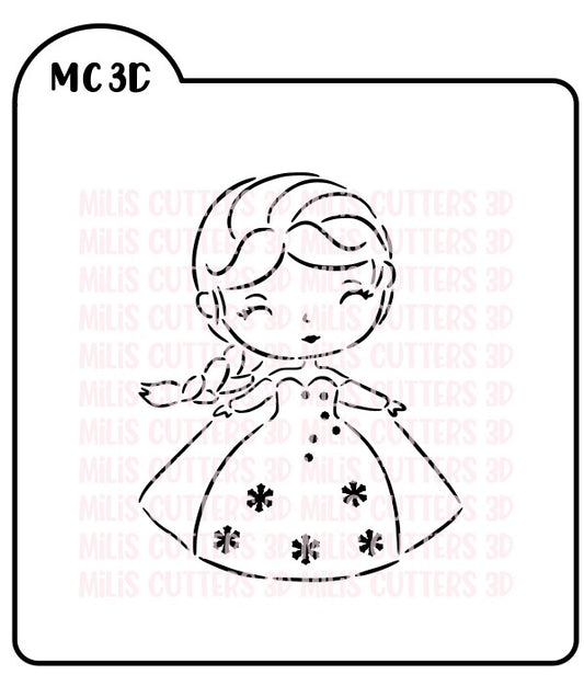 STENCIL ELSA FROZEN
